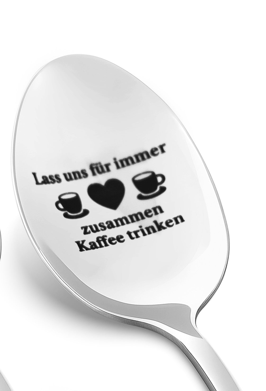 Löffel mit Spruch „Lass uns für immer zusammen Kaffee trinken“ – originelle Geschenkidee