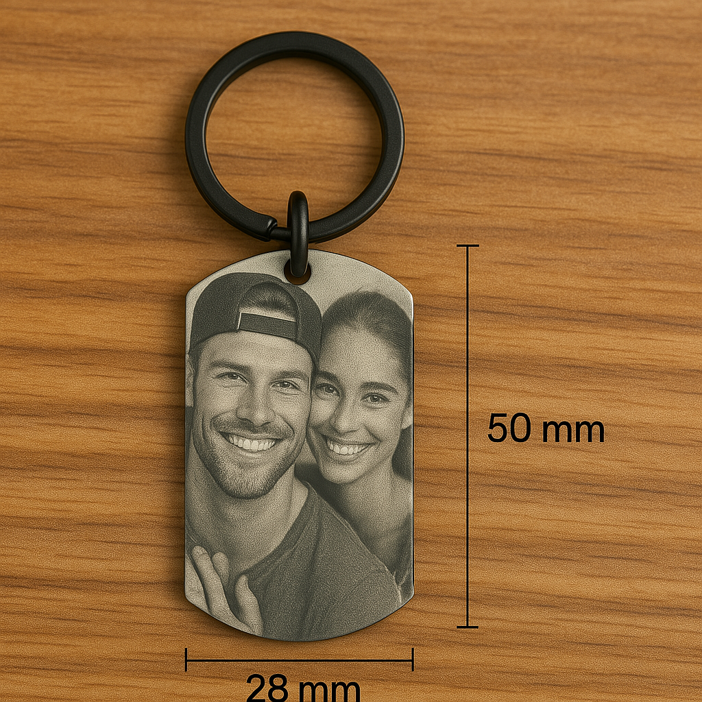 Personalisiertes Geschenk: Partner-Schlüsselanhänger mit Bild