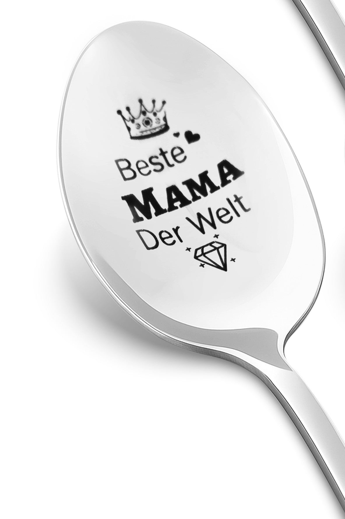 Edelstahl-Löffel mit Gravur „Beste Mama der Welt“ – emotionales Geschenk