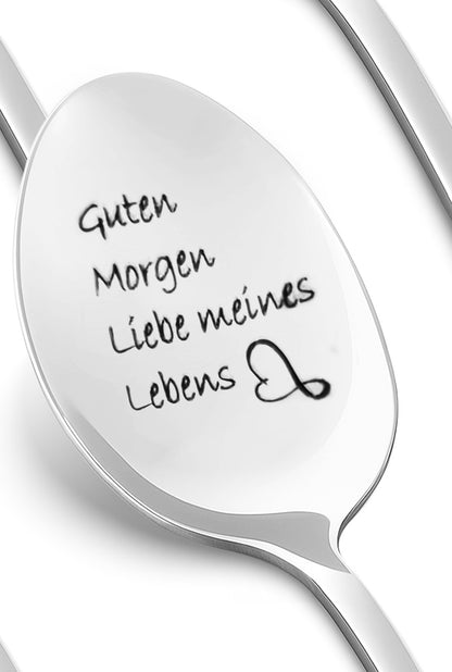 Löffel mit Gravur „Guten Morgen, Liebe meines Lebens“ – romantisch & stilvoll