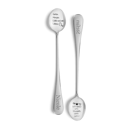 Personalisierter Löffel mit Gravur „Ich liebe dich“ und Herzsymbol

